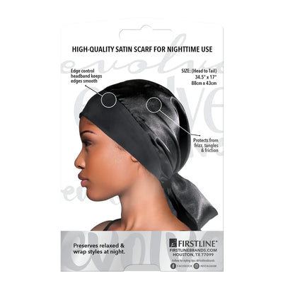 EVOLVE LUXE SATIN EDGE WRAP SCARF