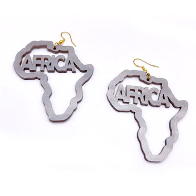 Earrings Hand cut Africa