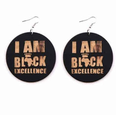 Earrings I am Black Excellence'